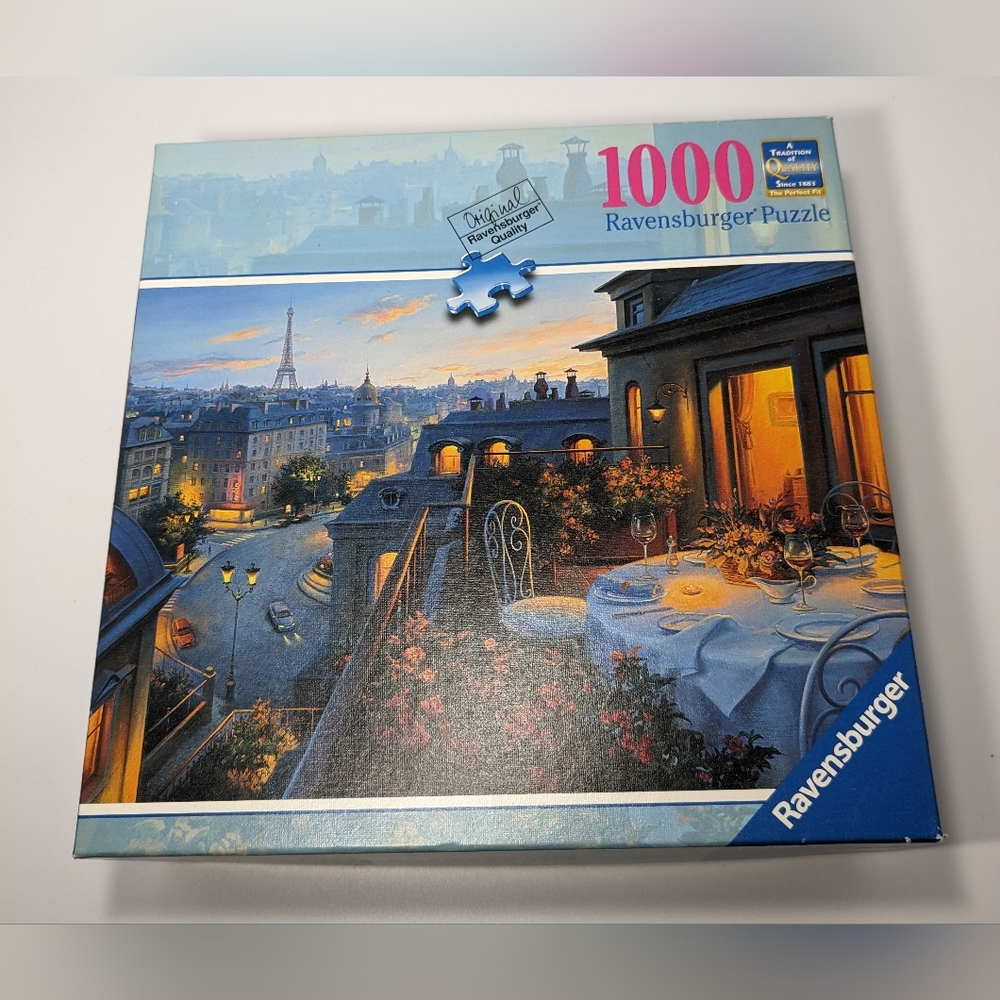 Ravensburger "Paris Balcony" 1000 Piece Jigsaw Puzzle 27x 20 Used